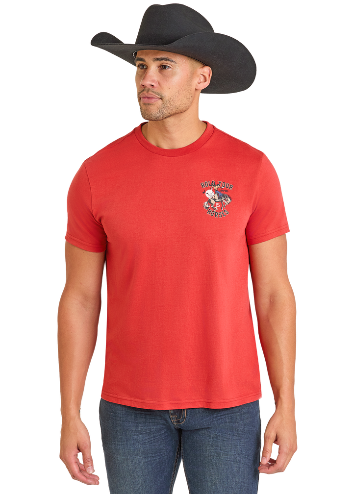 Panhandle Mens Rust Graphic T-Shirt