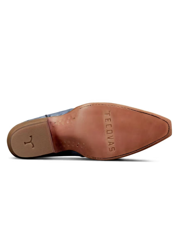 Tecovas Womens The Annie Chambray Ostrich Boots