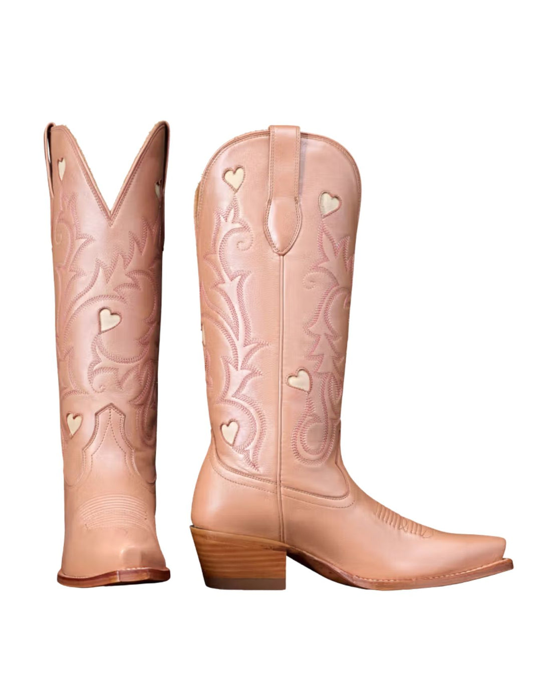 Tecovas Womens The Annie Rose Gold Heart Boots