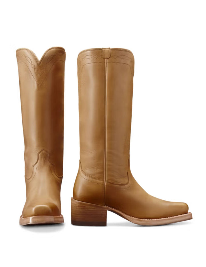 Tecovas Womens The Charlie Camel Cowhide Boots