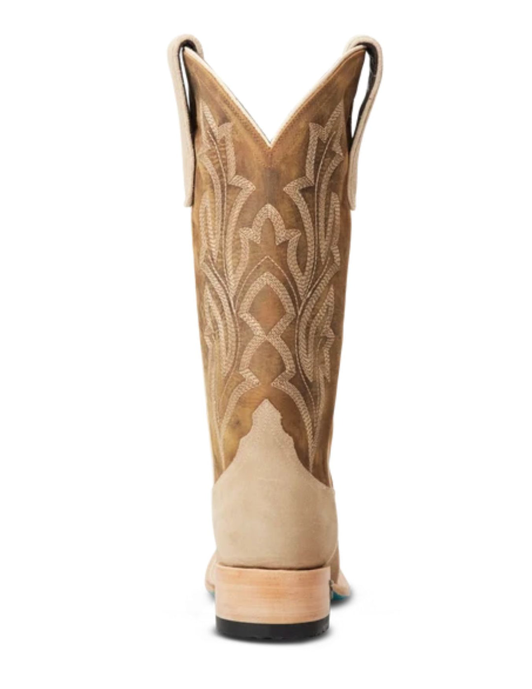 Lane Womens Latte Suede and Burnt Caramel Square Toe Boots