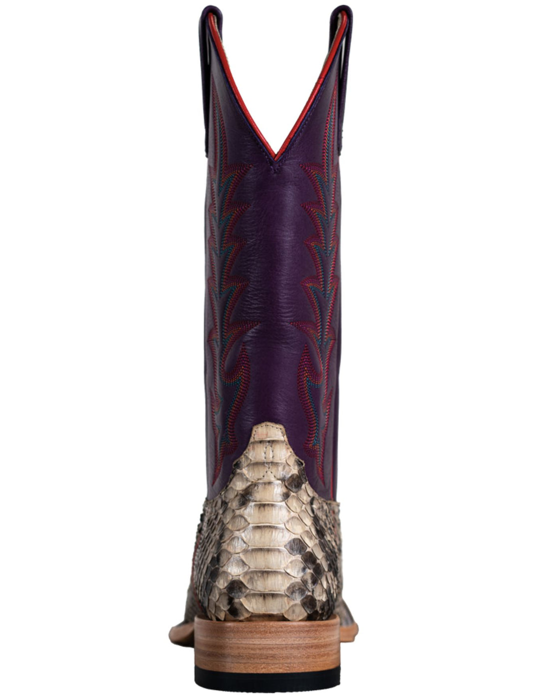 Macie Bean Womens Top Hand Python Square Toe Boots