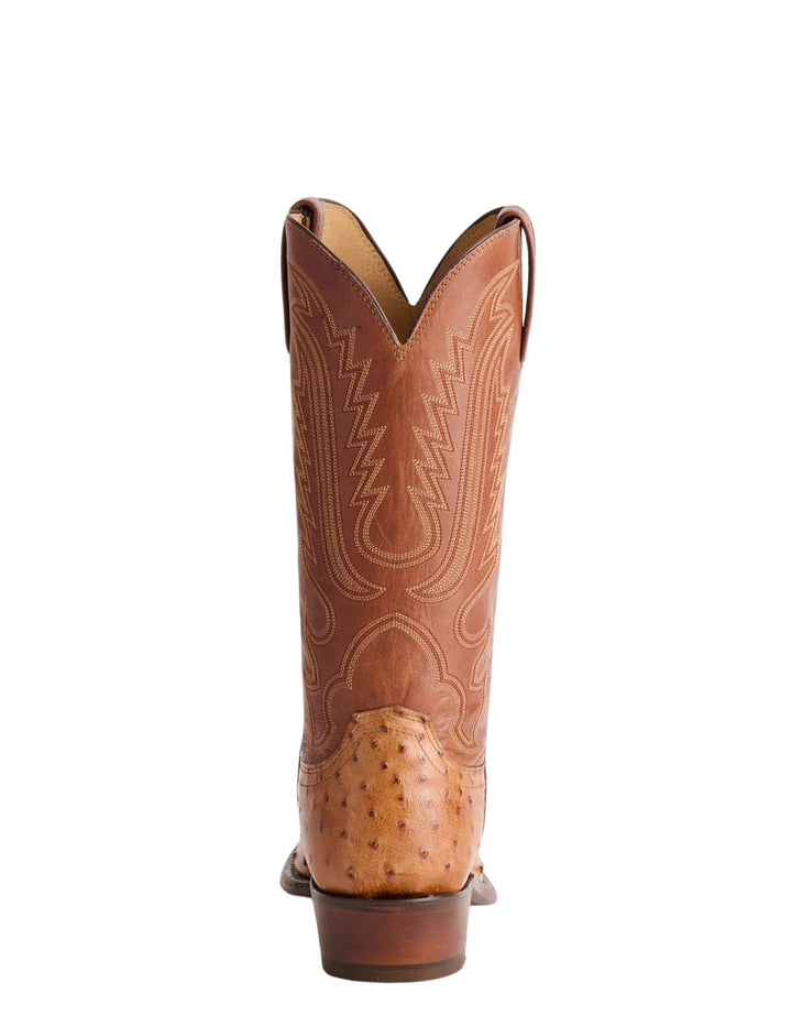 Lucchese Mens Luke Barnwood Ostrich Boots