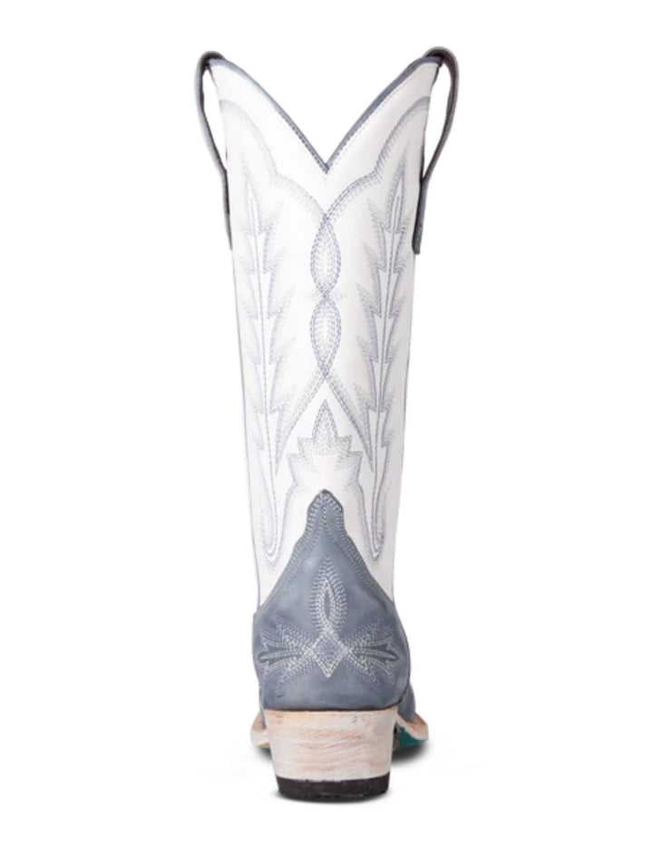 Lane Womens Lexington Washed Denim Boots