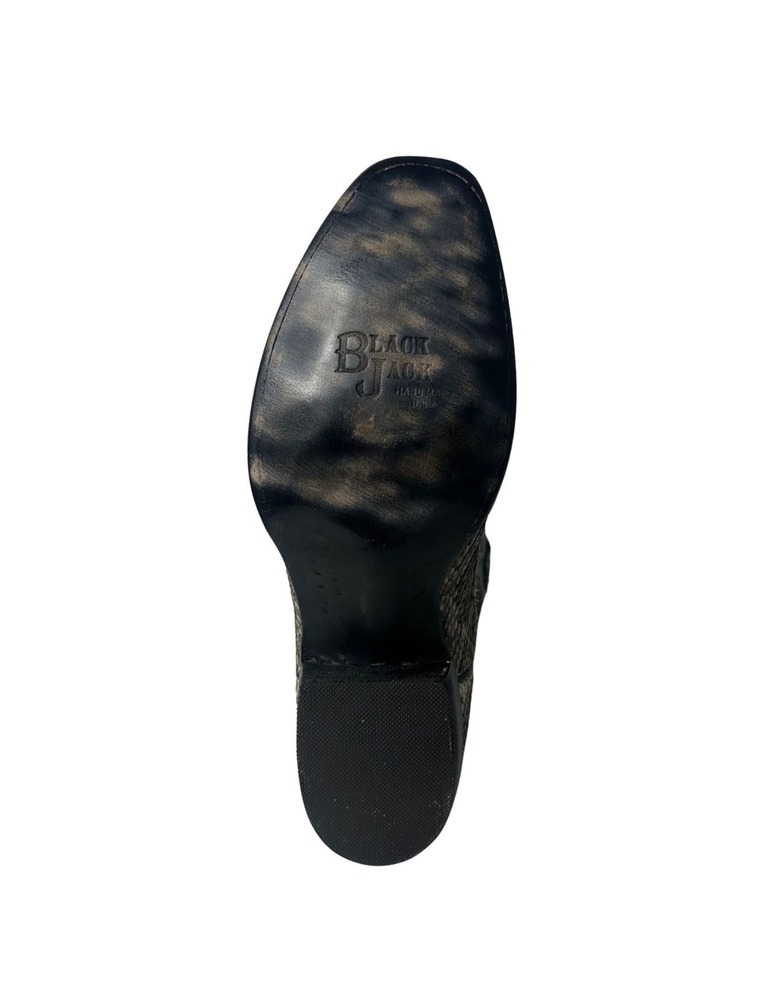 Black Jack Mens Natural Western Rattlesnake