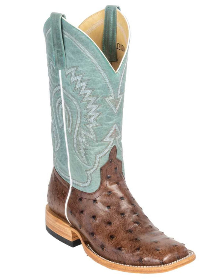 Macie Bean Womens Kango Tobac Full Quill Ostrich Boots