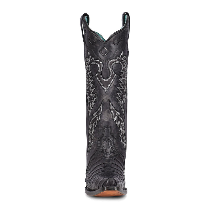 Corral Ladies Black Caiman