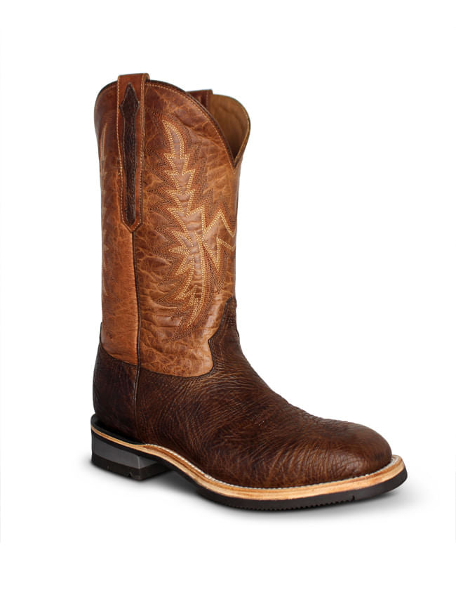 Lucchese Mens Chocolate Rudy Peanut Cowhide Performance Boots