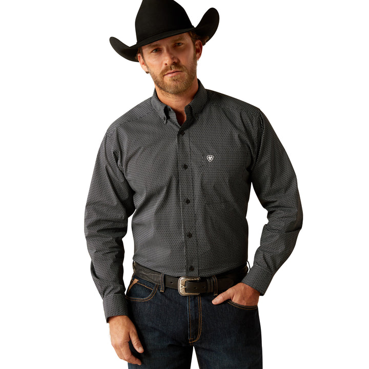 Ariat Mens Black Jade Long Sleeve Shirt