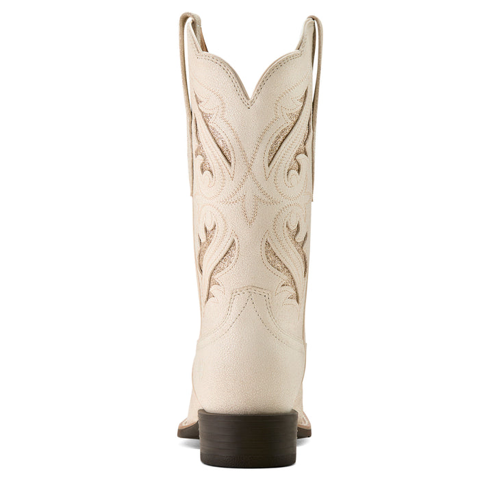 Ariat Womens Round Up Bliss Distressed Ivory Boots