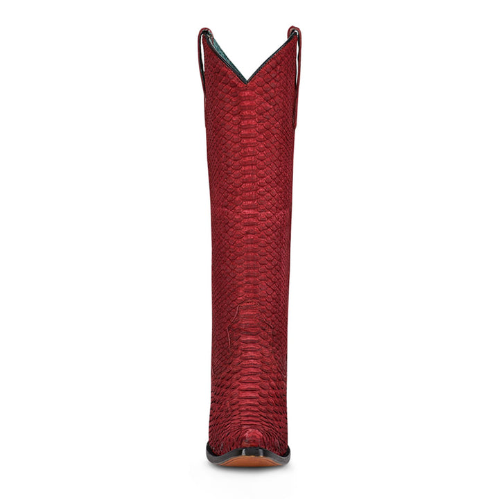 Corral Womens Red Python Tall Top Boots