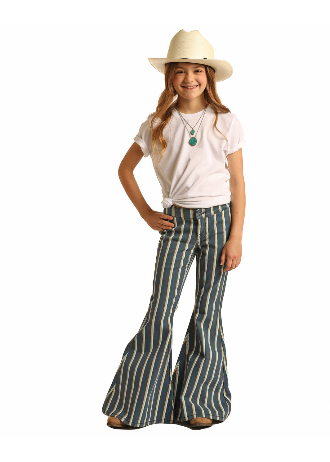 Panhandle Slim Kids Night Blue Bell Bottom Jeans