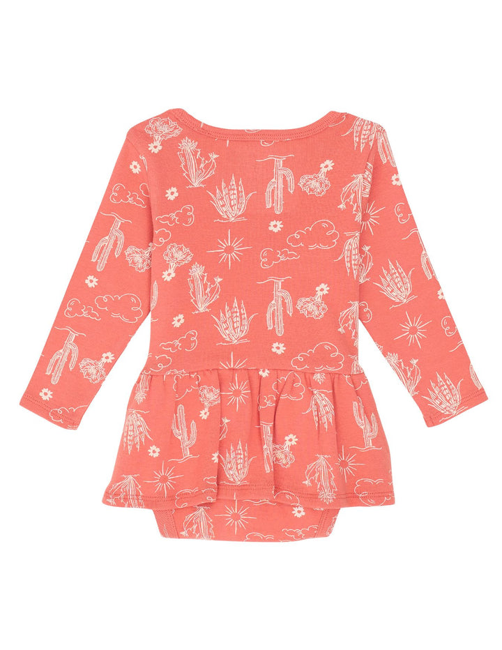 Wrangler Girls Pink Cactus Onesie
