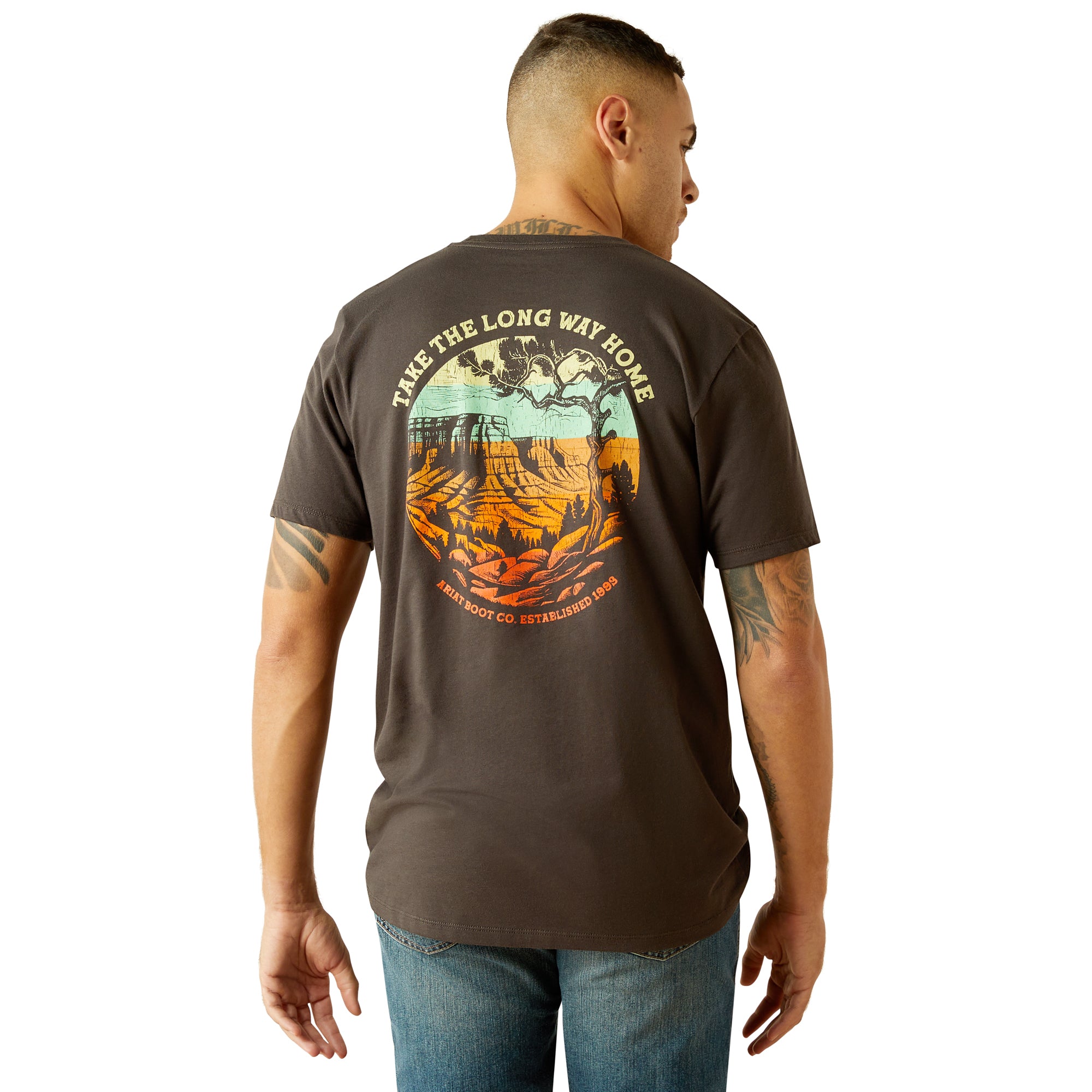 Ariat Mens Take the Long Way T-Shirt – Texas Boot Company Ariat Mens Take the Long Way T-Shirt – Texas Boot Company