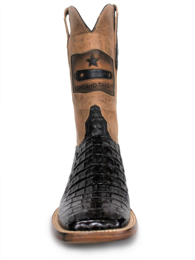 Mens Black Jack Gonzales Flag Hornback Boots – Texas Boot Company