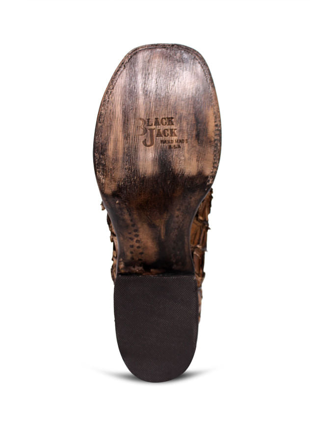 Black Jack Mens Light Chocolate Pirarucu Boots – Texas Boot Company