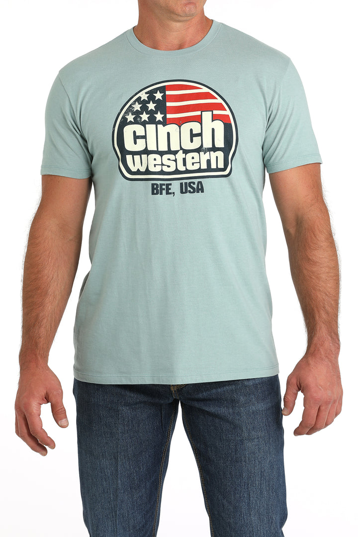 Cinch Mens American Logo T-Shirt