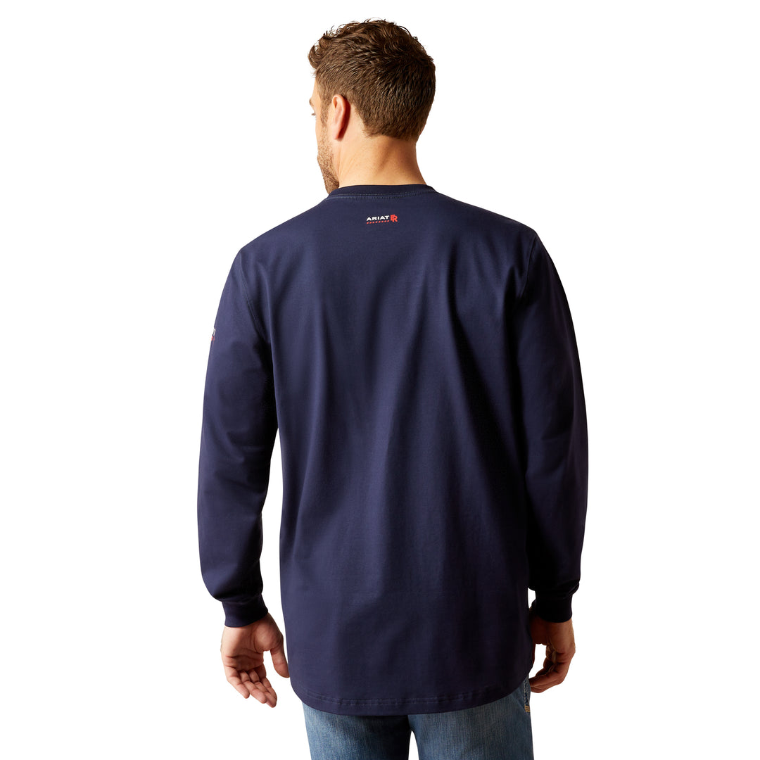 Ariat Mens FR Navy Long Sleeve Shirt