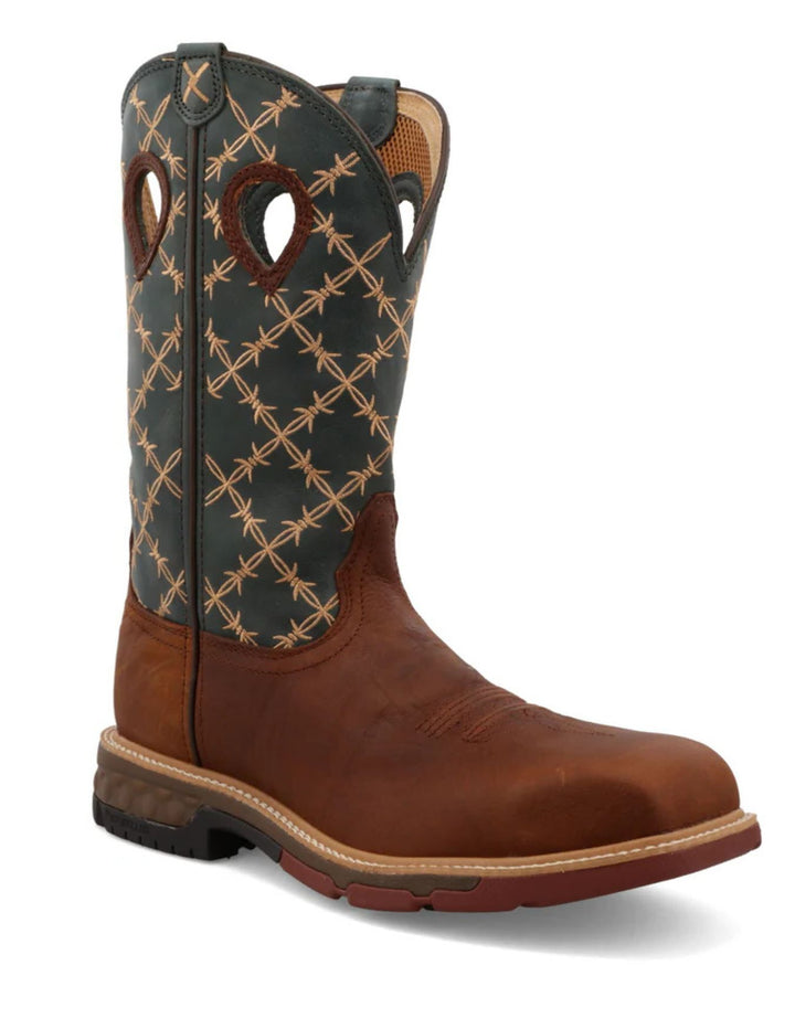 Twisted X Mens Mocha Western Work Boots