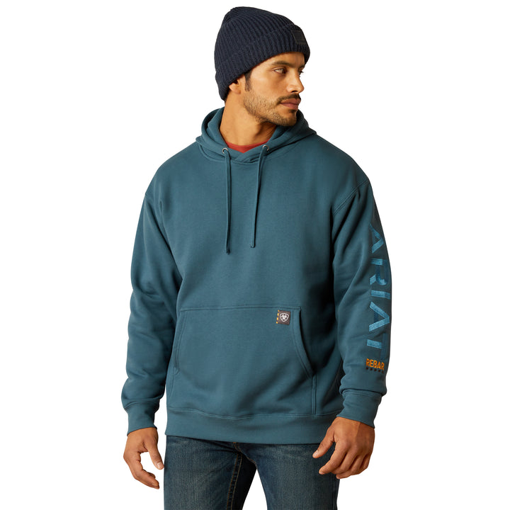 Ariat Mens Stargazer Blue Rebar Graphic Hoodie