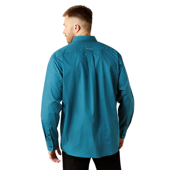 Ariat Mens Tyce Dark Teal Classic Fit Shirt