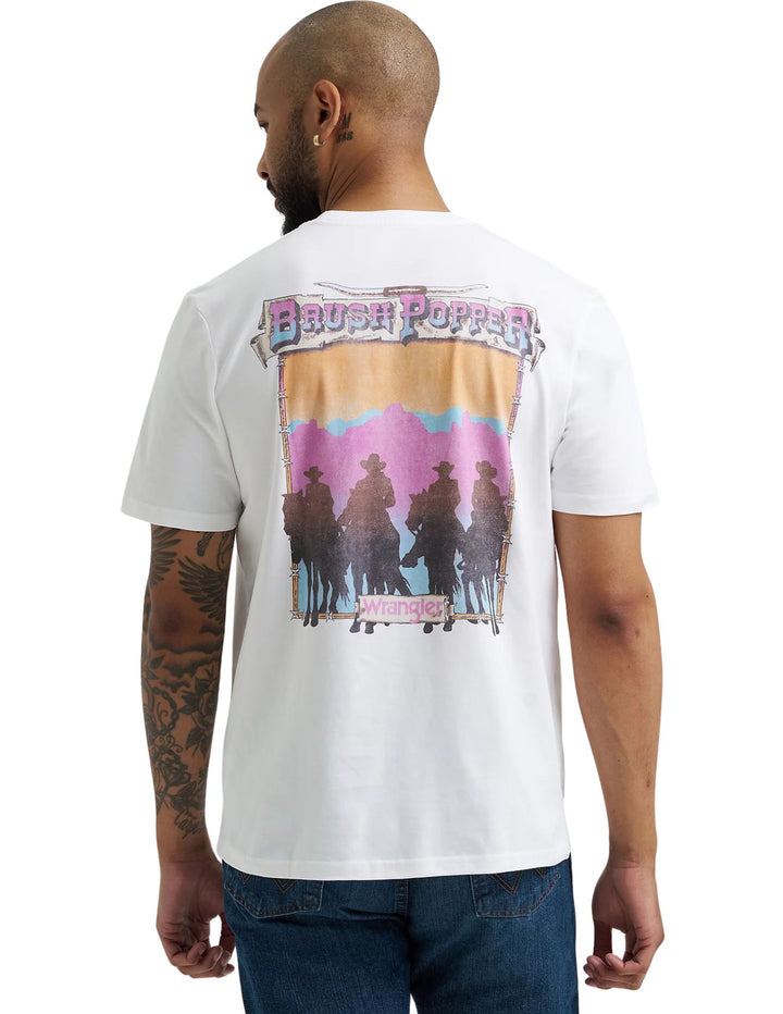 Wrangler Mens Brushpopper Graphic T-Shirt
