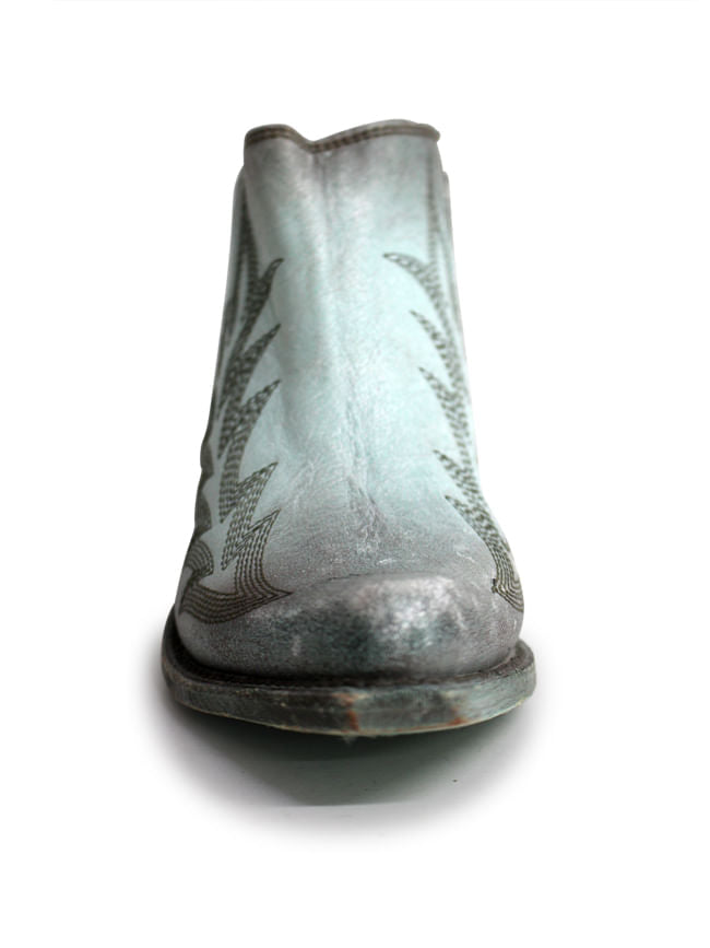 Liberty Black Womens Distressed Turquoise Boots