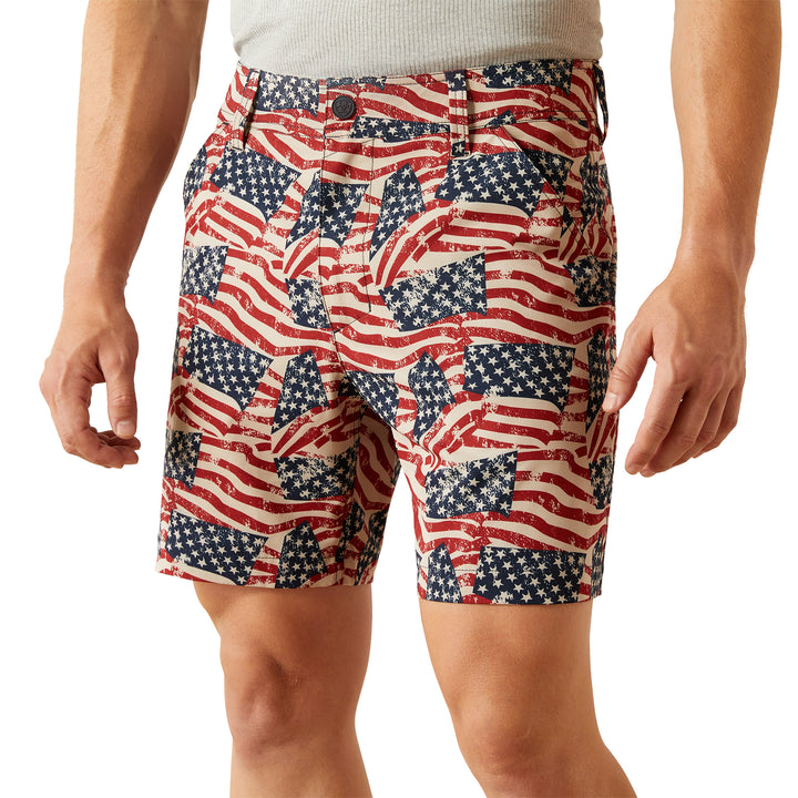 Ariat Mens Flag Tek 7" Shorts