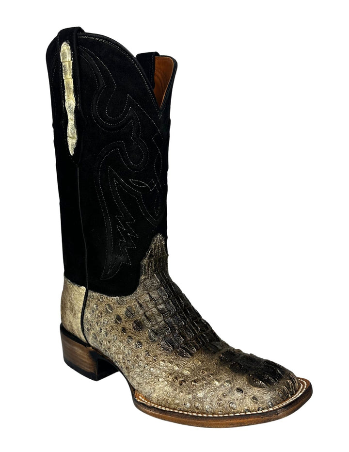 Black Jack Mens Don Julio Natural Caiman Hornback Boots