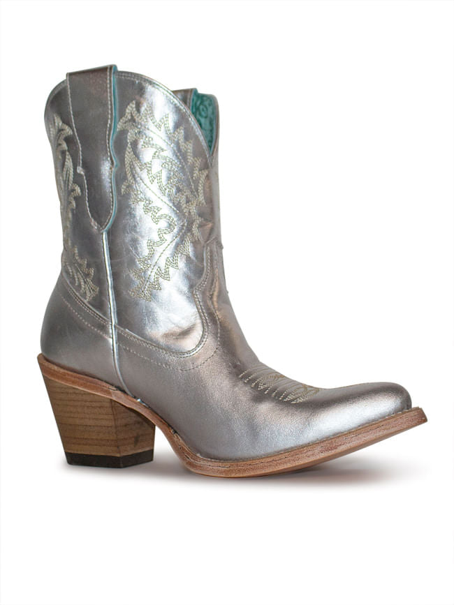 Ladies Corral Silver Booties