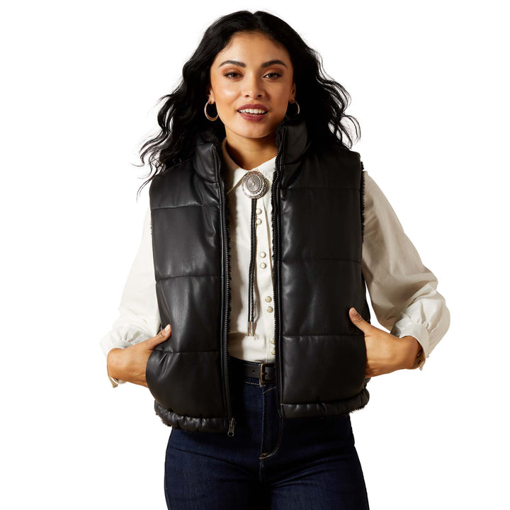 Ariat Womens Black Echo Reversible Vest