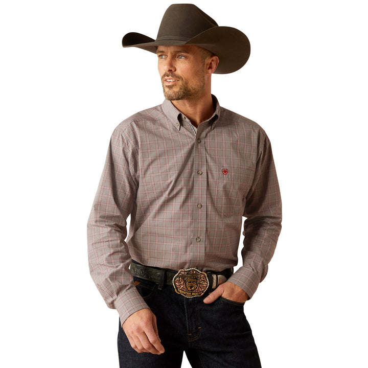 Ariat Mens Grey Pro Julian Long Sleeve Shirt