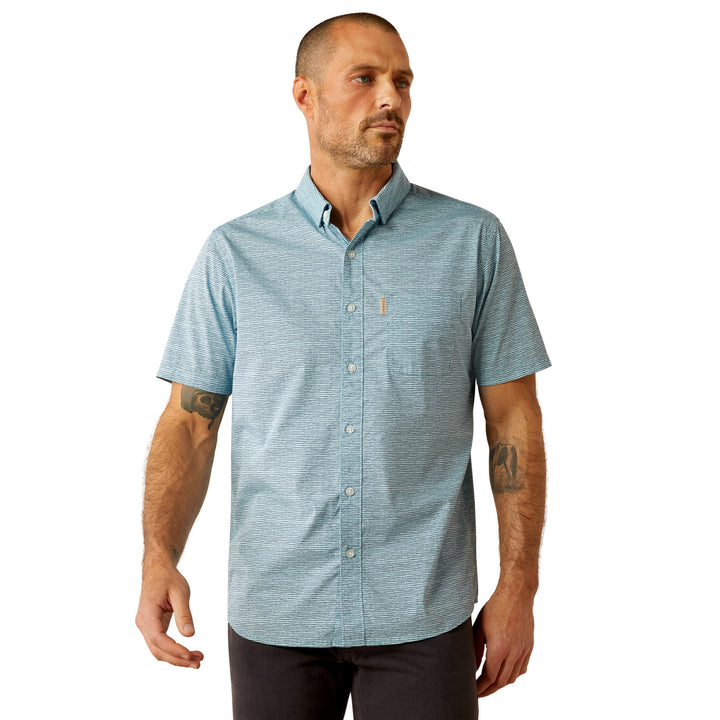 Ariat Mens Aqua Monte Modern Fit Shirt