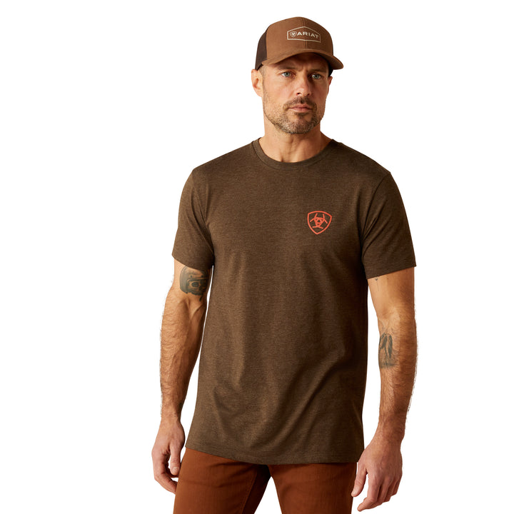 Ariat Mens Heather Brown Modern Mesa T-Shirt