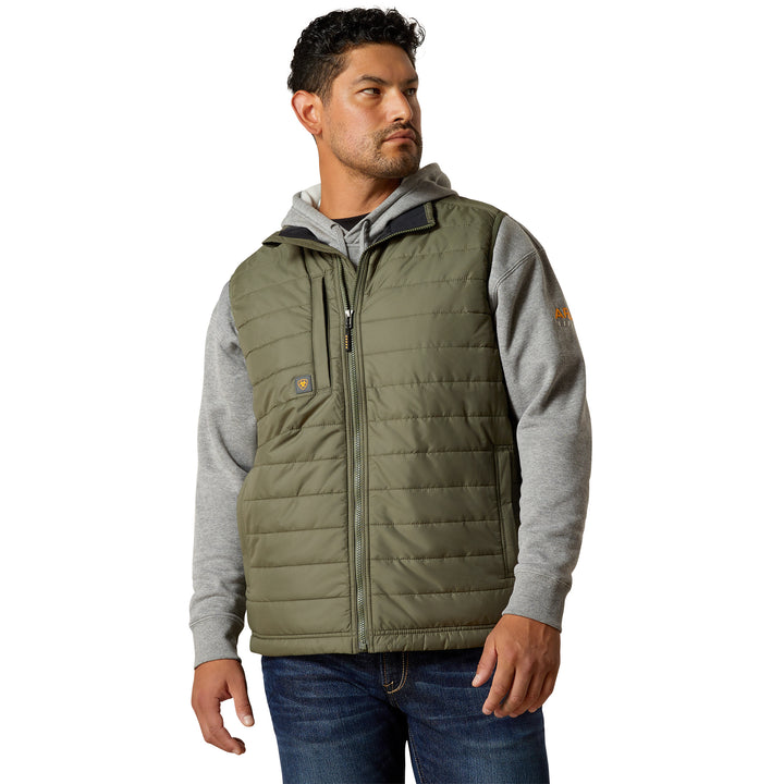 Ariat Mens Sage Green Rebar Cordura Ripstop Lightweight Insulated Vest