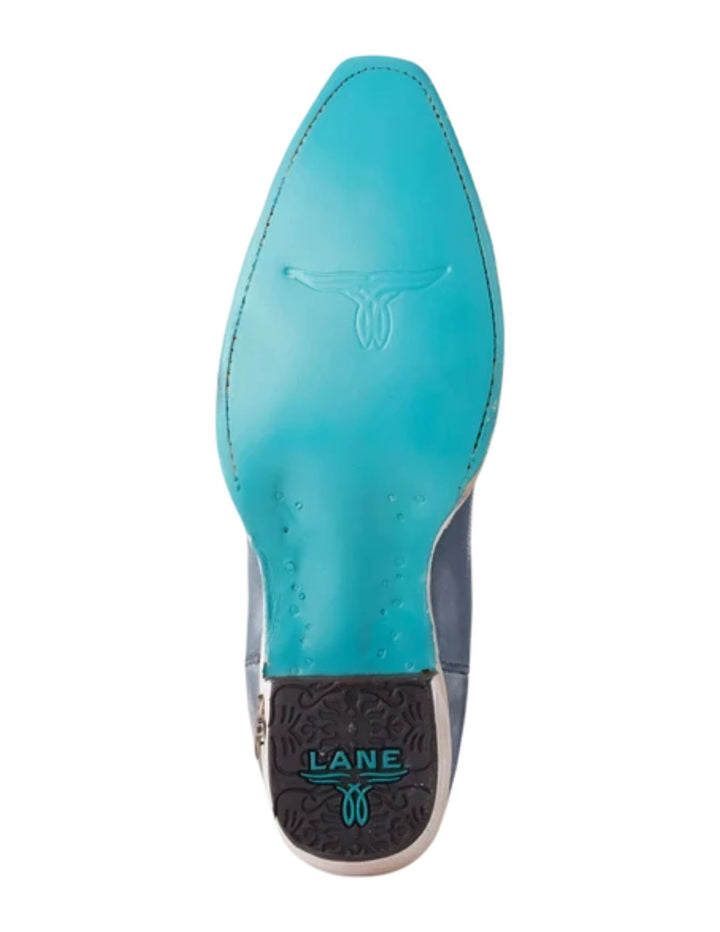 Lane Womens Lexington Washed Denim Boots