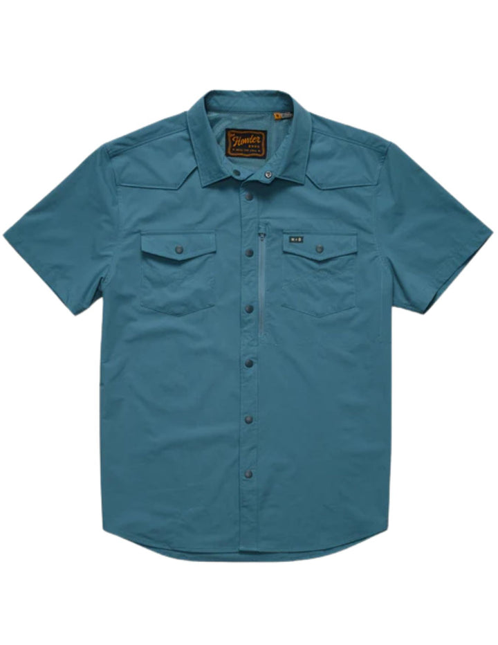 Howler Bros Mens Storm Blue Emerger Tech Shirt