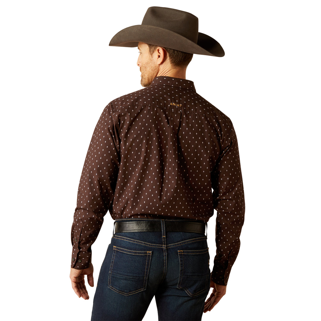 Ariat Mens Brown Chance Fitted Shirt