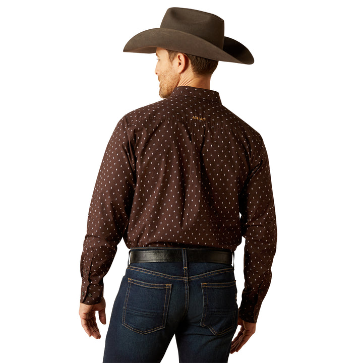 Ariat Mens Brown Chance Fitted Shirt