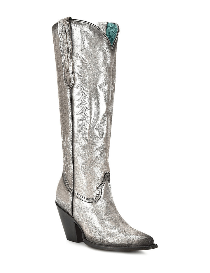 Corral Womens Old Silver Metallized Boots