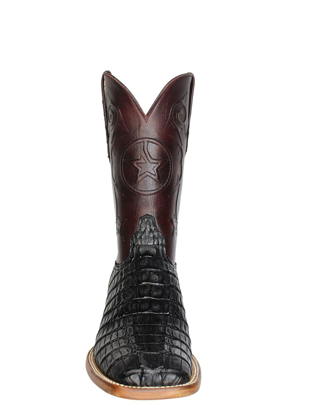 Black Jack Mens Black Caiman Tail Boots