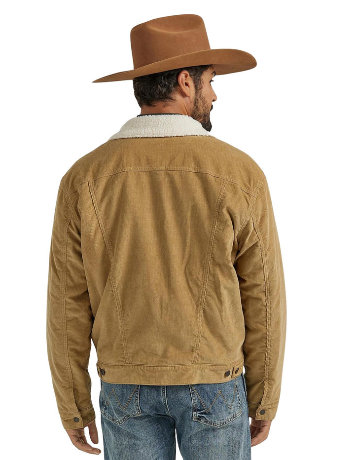 Wrangler Mens Cowboy Cut Sherpa Lined Corduroy Jacket