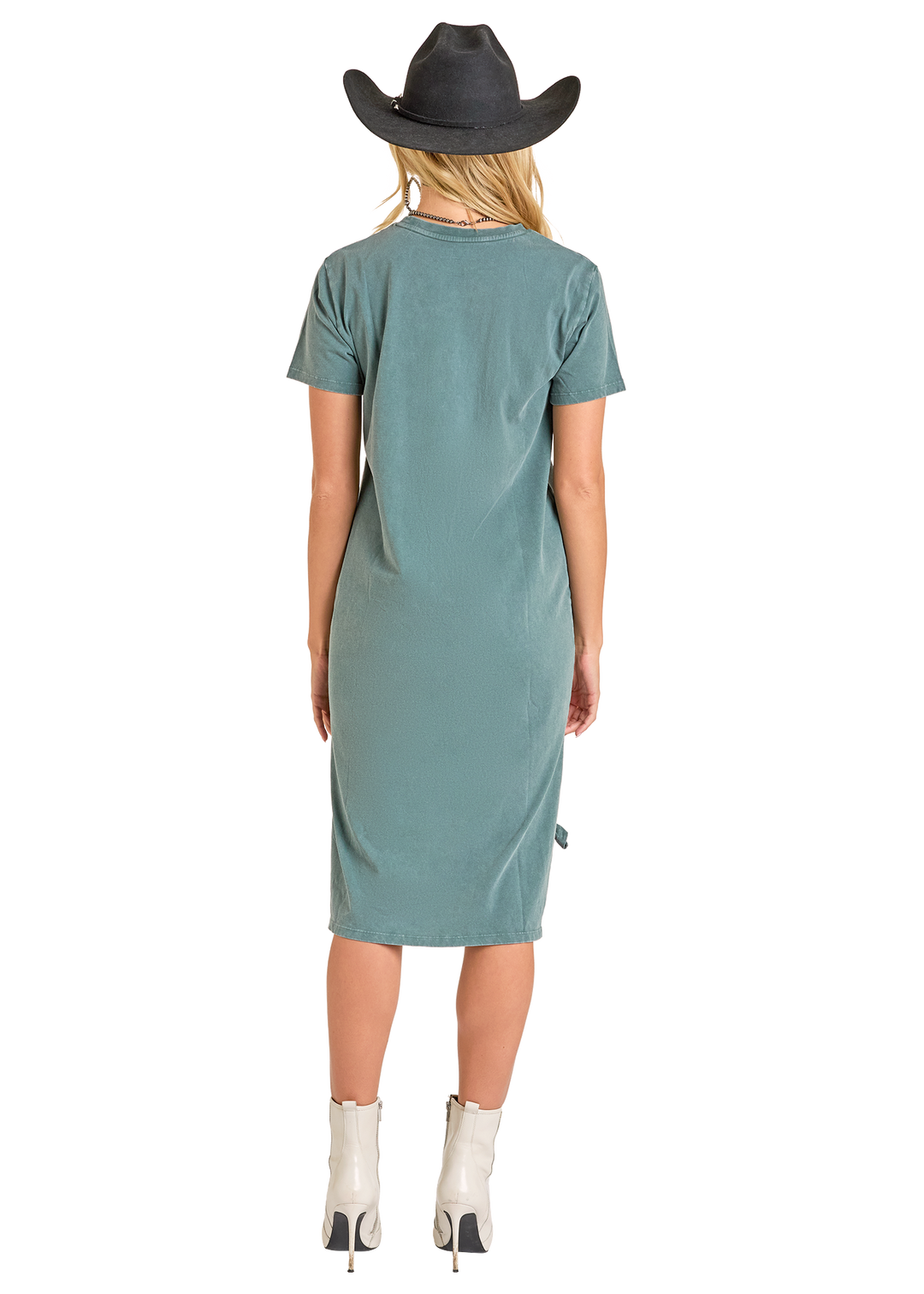 Panhandle Womens Hunter Green Graphic T-Shirt Dress