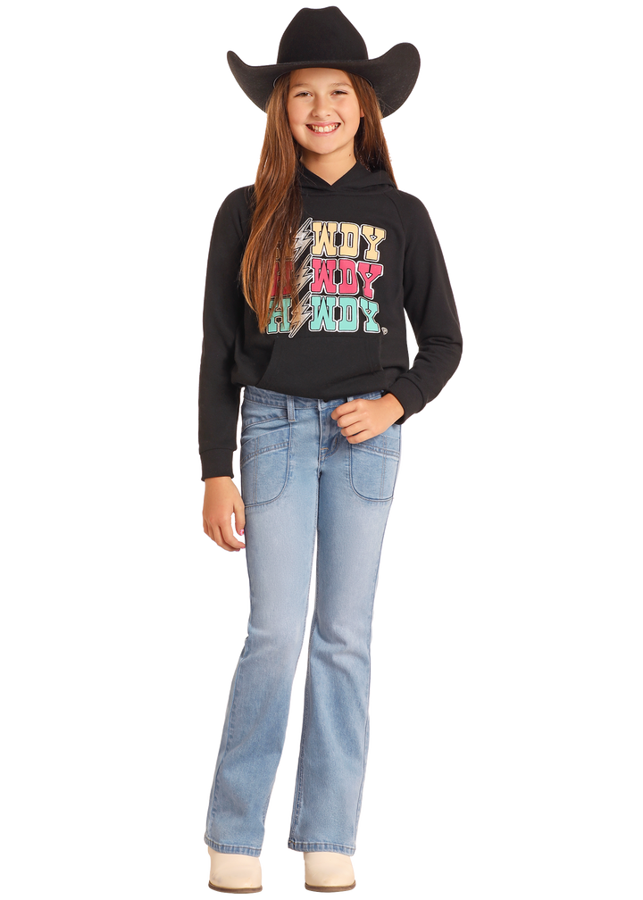 Panhandle Girls Light Wash Bootcut Jeans