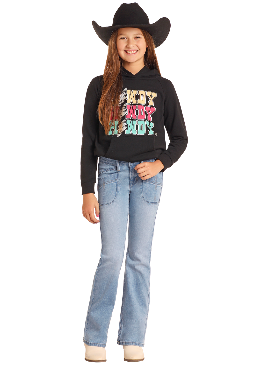 Panhandle Girls Light Wash Bootcut Jeans