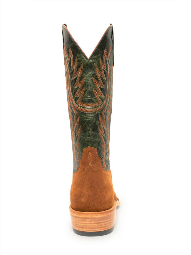 Horse Power Mens Top Hand Camel Suede Snip Toe Cowboy Boots