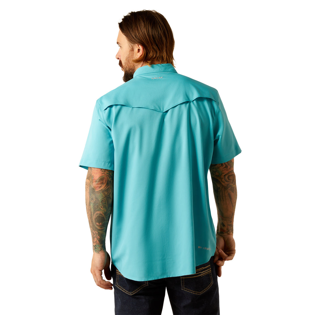 Ariat Mens Turquoise VentTEK Western Fitted Shirt