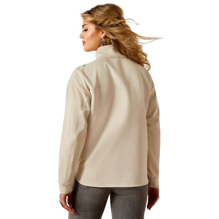 Ariat Womens Cream Breeze Logo 1/2 Zip Sweatshirt