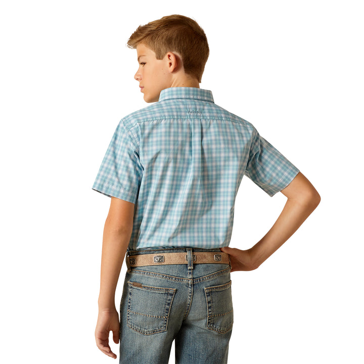 Ariat Boys Erin Blue Heaven Short Sleeve Shirt