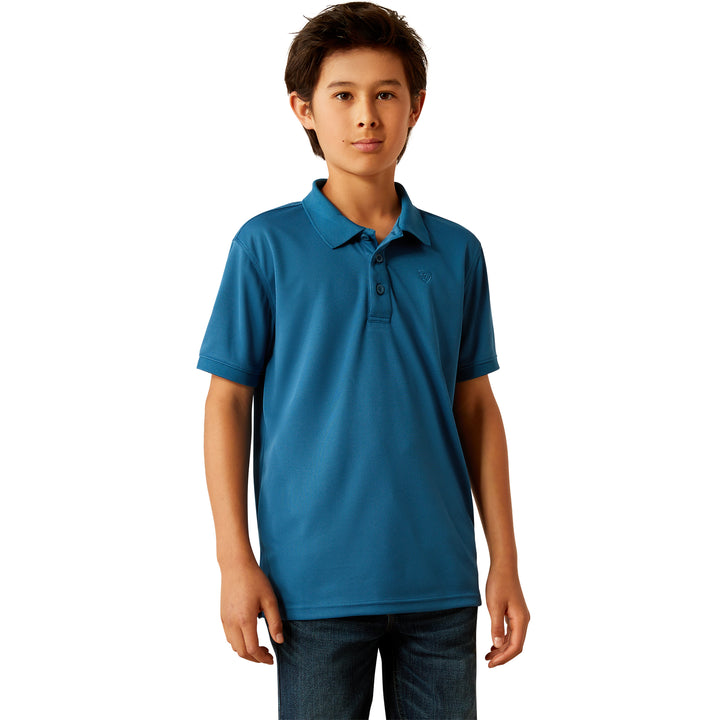 Ariat Boys Blue Sapphire TEK Polo